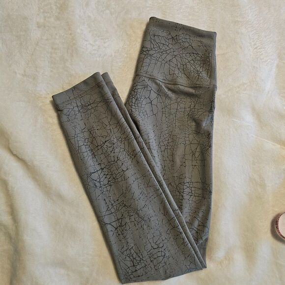 Lululemon Wunder Train High-Rise Tight 25" Size 2 Crackle Print Everlux Gray - Picture 8 of 10